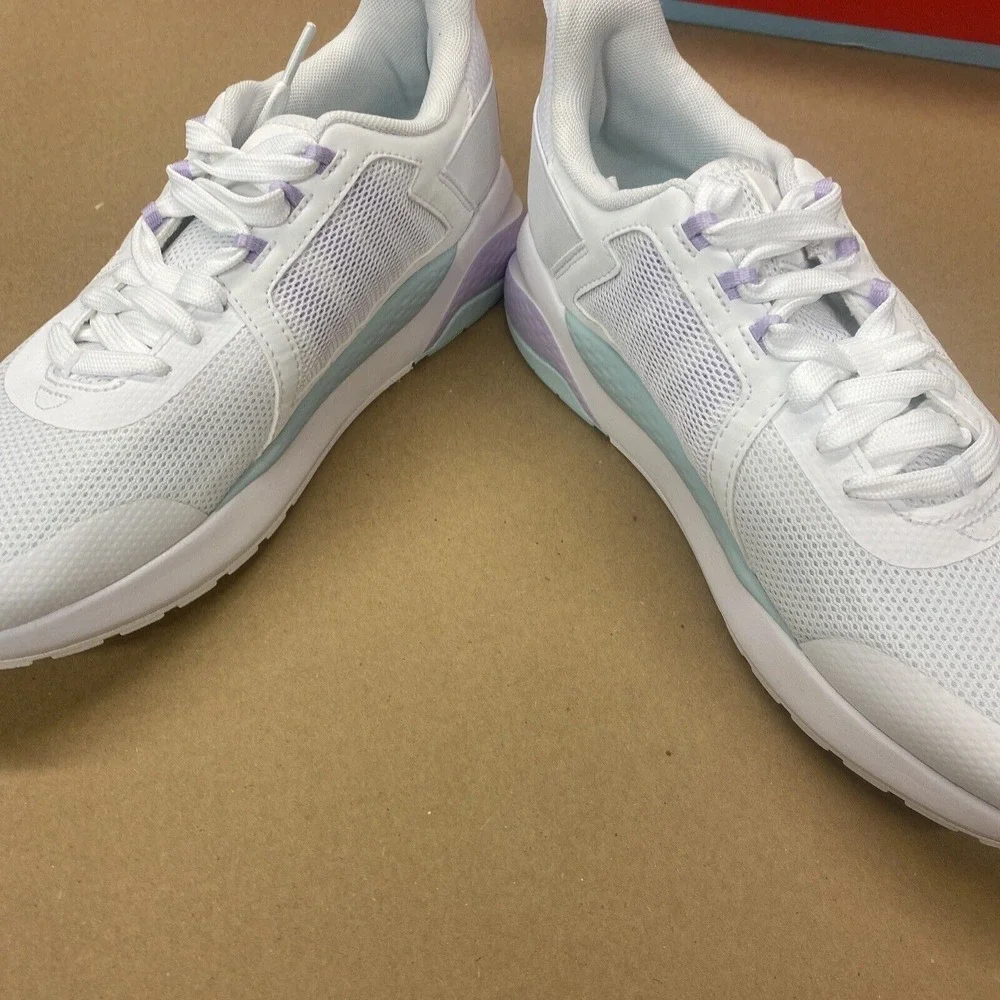 Puma Anzarun Running Shoes Women's‎ 9.5 White Glow Light Lavender 374255-22